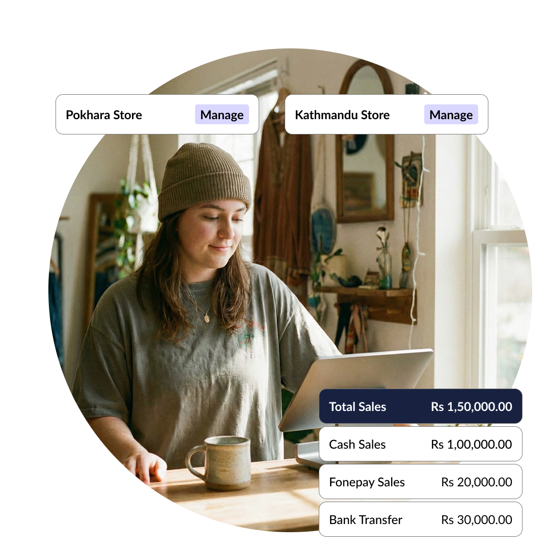 Sevenledger POS Software Interface